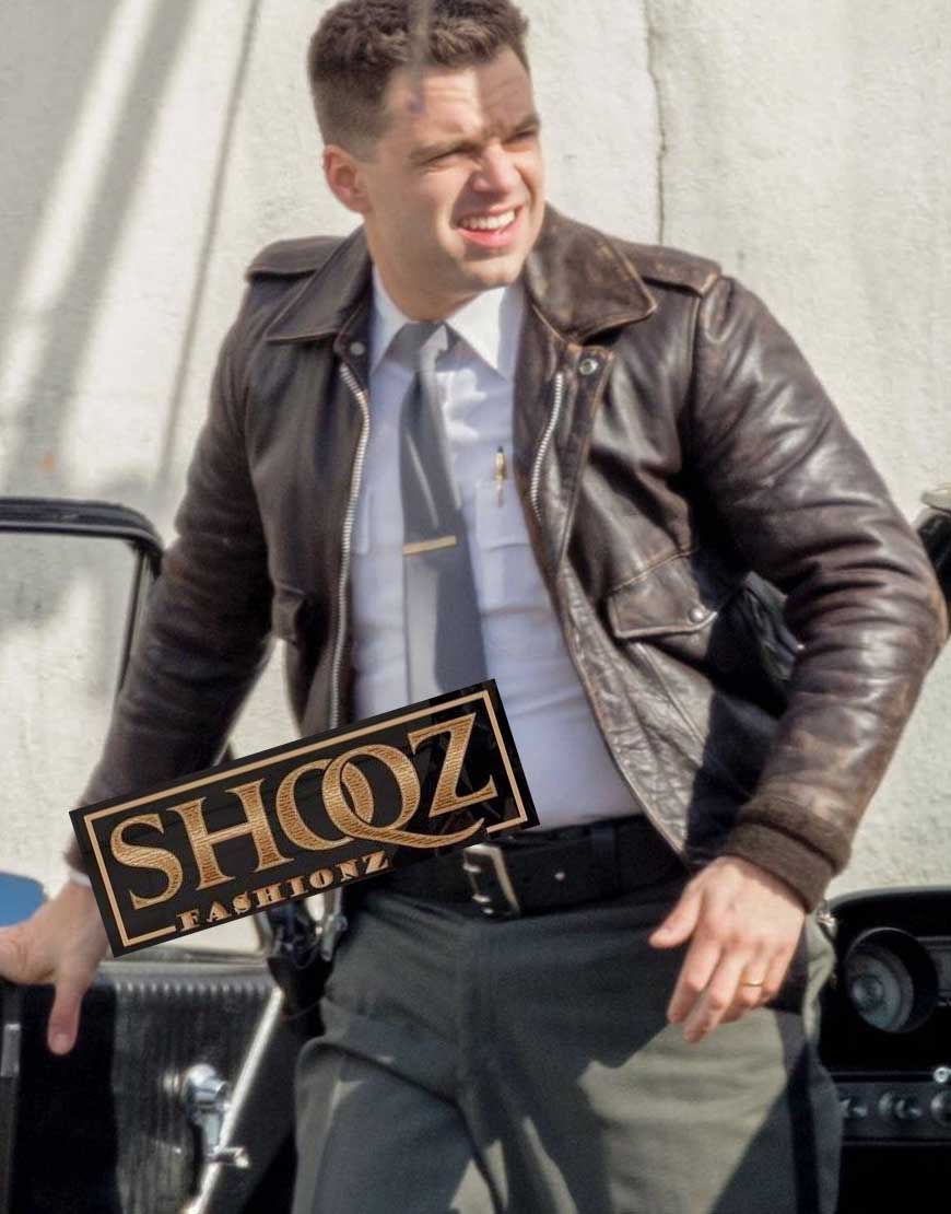 The Devil All The Time Sebastian Stan Leather Jacket